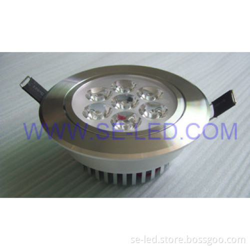 7W Round Dimmable White LED Down Light
